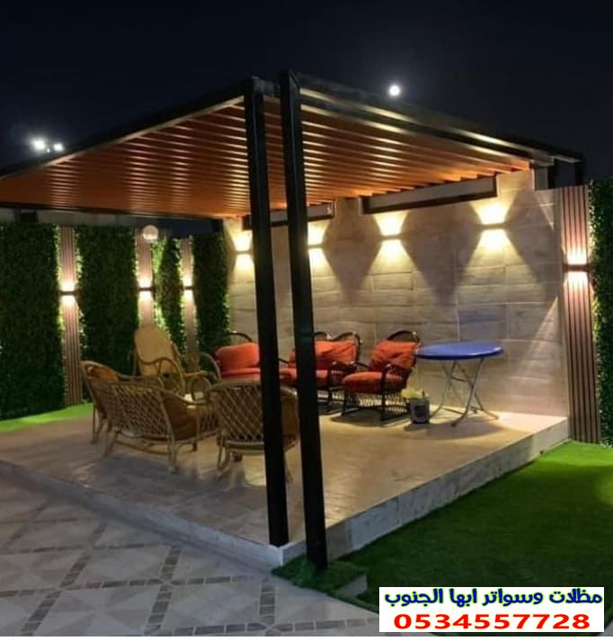 صور مظلات خشبية برجولات